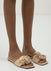 Slipper sandals with tassels